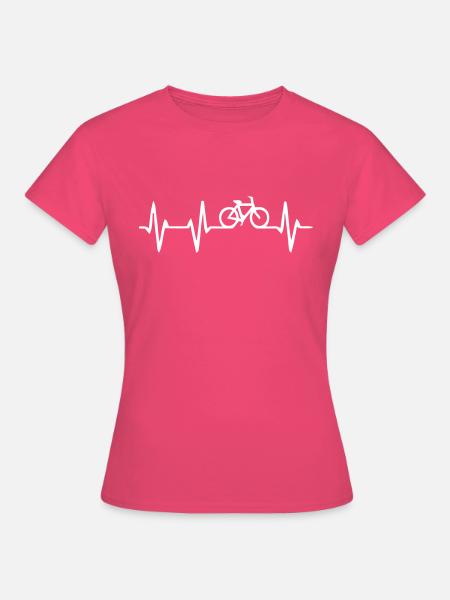 EKG-Radfahrrad-Leidenschaft - Frauen T-Shirt - Azalea