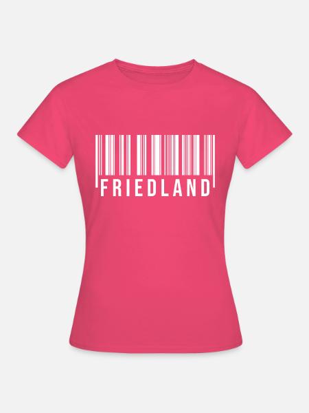 Friedland Strichcode - Frauen T-Shirt - Azalea