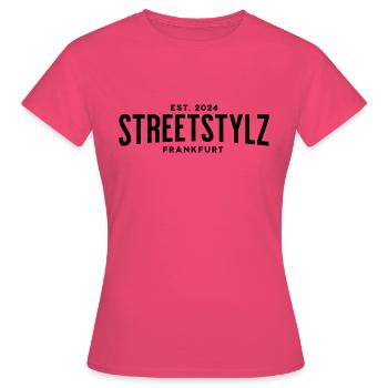 Streetstylz Francfort - T-shirt Femme - rose azalée - Devant - AI Model Female 172 dark (172cm)