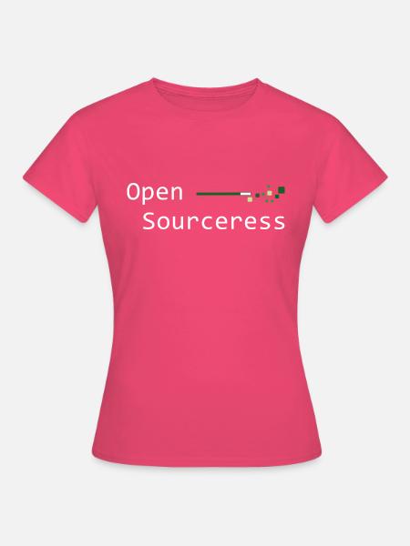 OpenSource Female white - Frauen T-Shirt - Azalea