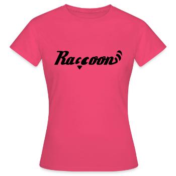 raton laveur écrit 2.0 - T-shirt Femme - rose azalée - Devant - AI Model Female 172 dark (172cm)