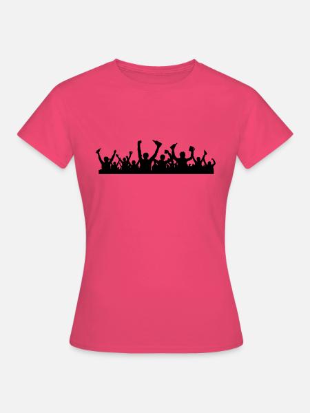 Menschen Jubel Bierflaschen - Frauen T-Shirt - Azalea