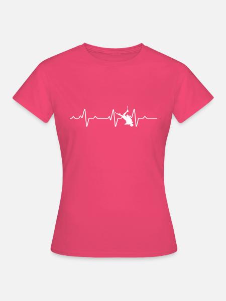 Tauchen Herzschlag Heartbeat - Frauen T-Shirt - Azalea