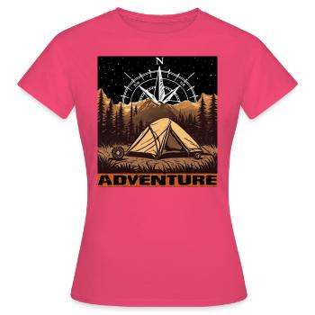 Aventure - T-shirt Femme - rose azalée - Devant - AI Model Female 172 dark (172cm)