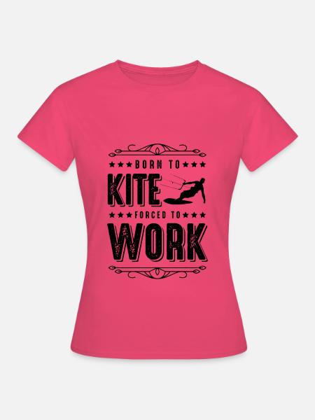 kitesurfing surfer kiteboarding - Frauen T-Shirt - Azalea