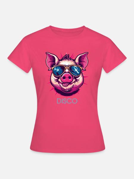Disco Schwein - Frauen T-Shirt - Azalea