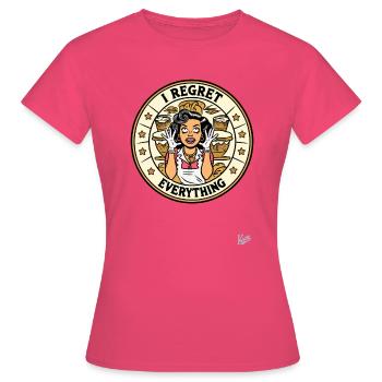 Genervte Hausfrau - Ich bereue alles - Frauen T-Shirt - Azalea - Vorne - AI Model Female 172 dark (172cm)