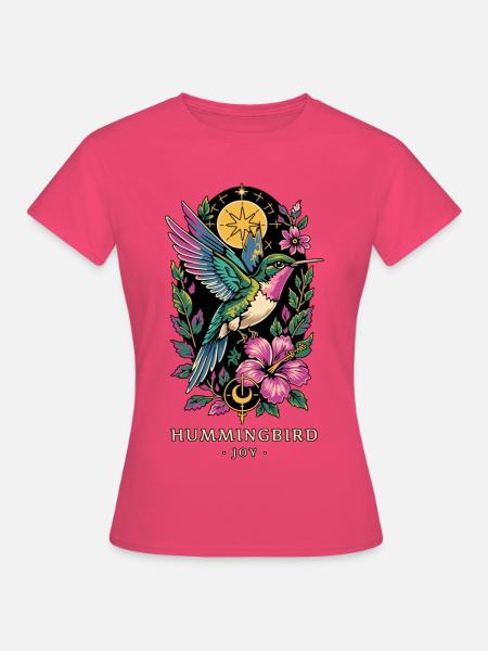 KOLIBRI-TOTEM Freude - Frauen T-Shirt - Azalea