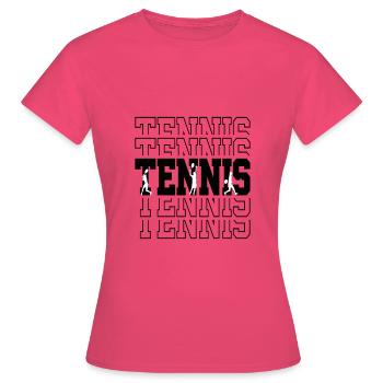 Tennis T-Shirt Tennisspieler Sport - Frauen T-Shirt - Azalea - Vorne - AI Model Female 172 dark (172cm)