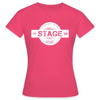 Centre extraverti - T-shirt Femme - rose azalée - Devant - AI Model Female 172 dark (172cm)
