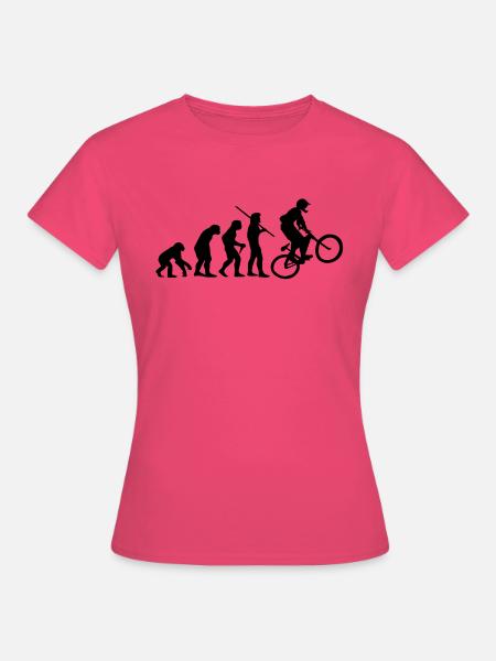Evolution Mountain Bike - Frauen T-Shirt - Azalea