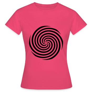 Illusion d'optique - T-shirt Femme - rose azalée - Devant - AI Model Female 172 dark (172cm)