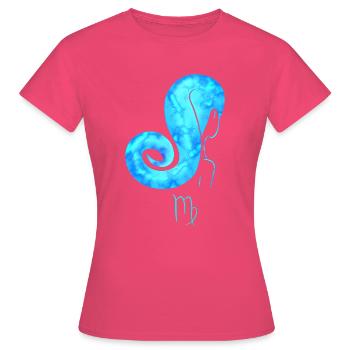 Jungfrau - Frauen T-Shirt - Azalea - Vorne - AI Model Female 172 dark (172cm)