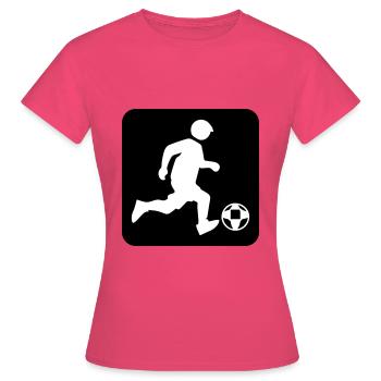 Fussball Fussballspieler Verein - Frauen T-Shirt - Azalea - Vorne - AI Model Female 172 dark (172cm)