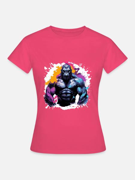 Gorilla Bodybuilding Beast - Frauen T-Shirt - Azalea