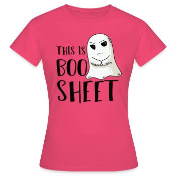 Boo sheet - Women's T-Shirt - azalea - Front - AI Model Female 172 dark (172cm)