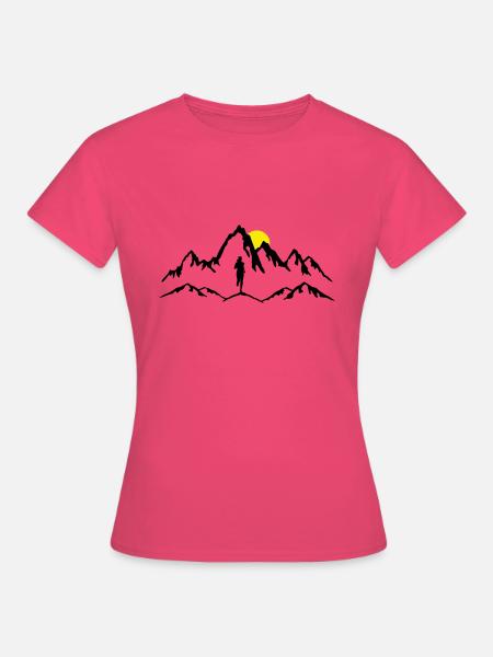 Berglauf, Trail running, Frau - Frauen T-Shirt - Azalea