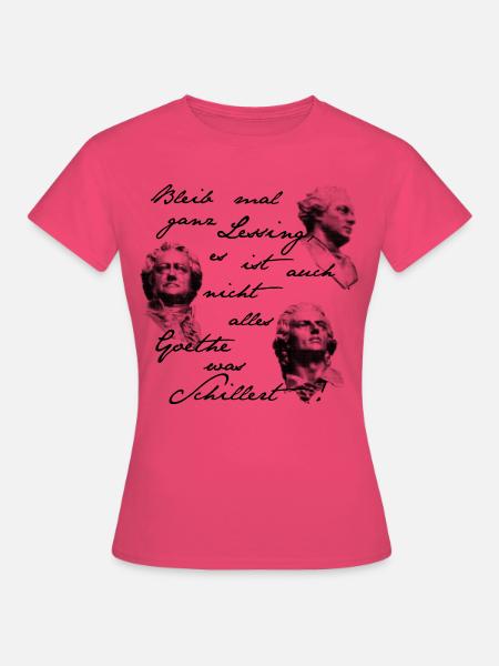 lessing goethe schiller - DIGITAL black - Frauen T-Shirt - Azalea