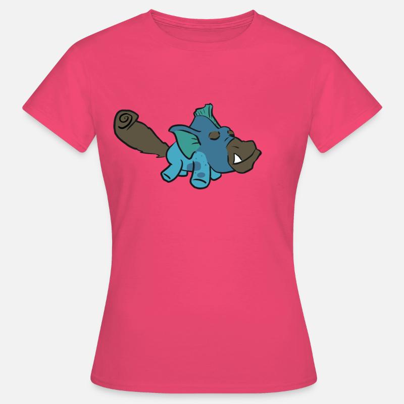 Hippolfin à queue bot - T-shirt Femme - rose azalée