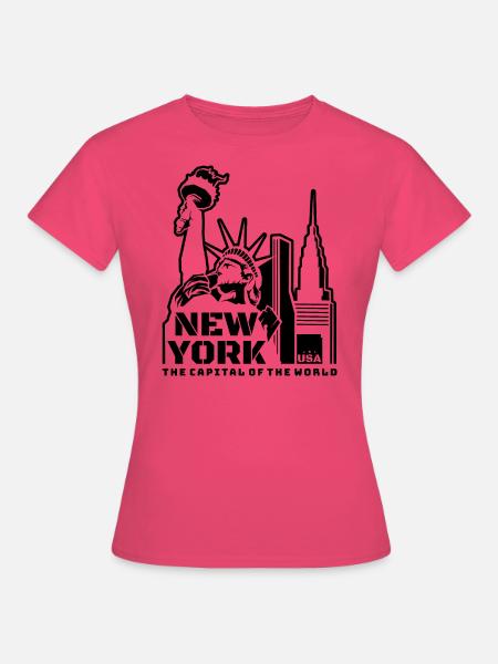 New York, NY - Frauen T-Shirt - Azalea
