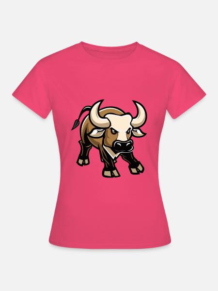 Stier Comic - Frauen T-Shirt - Azalea