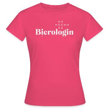 Bierologin - Malle - Mallorca - Party - Frauen T-Shirt - Azalea - Vorne - AI Model Female 172 dark (172cm)
