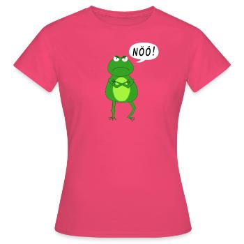 Lustige Amphibie - Frauen T-Shirt - Azalea - Vorne - AI Model Female 172 dark (172cm)