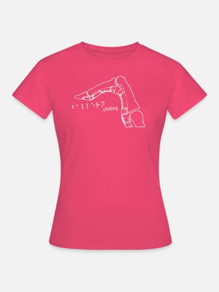 Crimp1 braille weiss - Frauen T-Shirt - Azalea