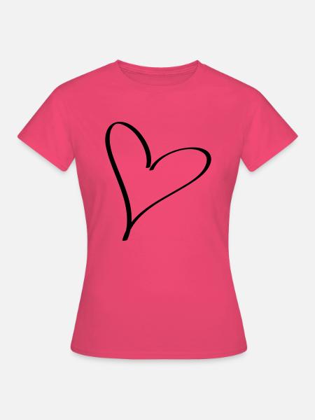 Herz - Frauen T-Shirt - Azalea