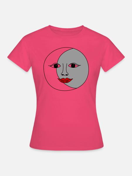 Sun and moon - Frauen T-Shirt - Azalea