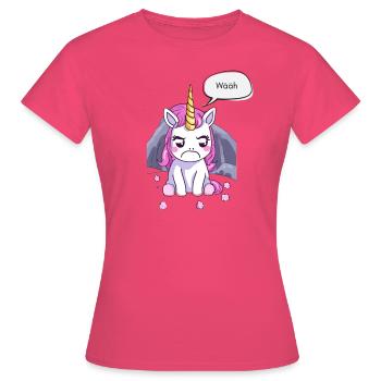 Grummeliges kleines Einhorn - Frauen T-Shirt - Azalea - Vorne - AI Model Female 172 dark (172cm)