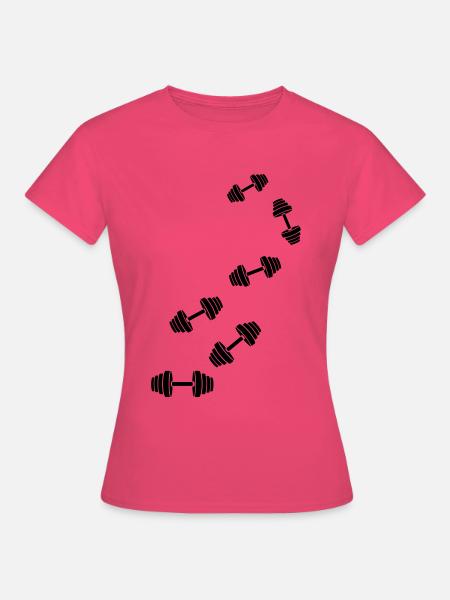 Hantel gewichte icon - Frauen T-Shirt - Azalea