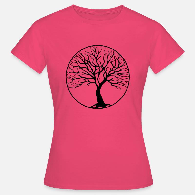tree circle - Women's T-Shirt - azalea