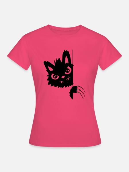 Kratzende Böse Katze - Frauen T-Shirt - Azalea