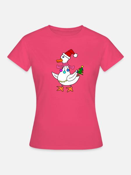 Weihnachtsgans - Frauen T-Shirt - Azalea