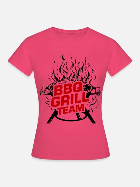 Grill Bbq BarbecueTeam - Frauen T-Shirt - Azalea