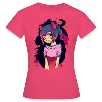 Cosplay - T-shirt Femme - rose azalée - Devant - AI Model Female 172 dark (172cm)