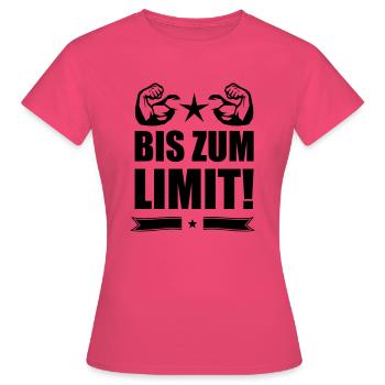 bis zum limit muskeln - Frauen T-Shirt - Azalea - Vorne - AI Model Female 172 dark (172cm)