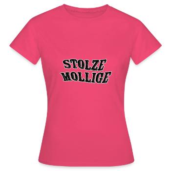 Stolze Mollige - Frauen T-Shirt - Azalea - Vorne - AI Model Female 172 dark (172cm)