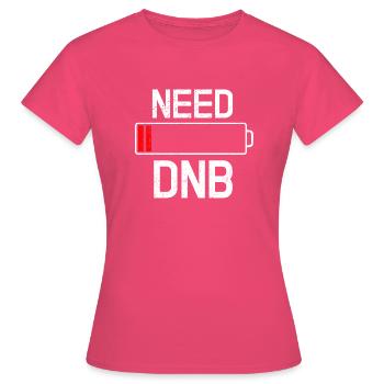 Drum And Bass - T-shirt Femme - rose azalée - Devant - AI Model Female 172 dark (172cm)