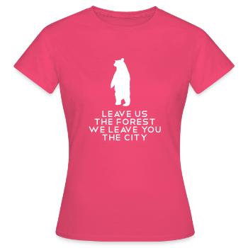 Braunbär Eisbär stehender Bär - Frauen T-Shirt - Azalea - Vorne - AI Model Female 172 dark (172cm)