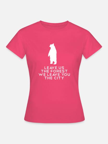 Braunbär Eisbär stehender Bär - Frauen T-Shirt - Azalea