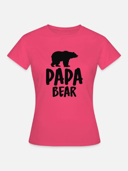 Papa Bear - Frauen T-Shirt - Azalea