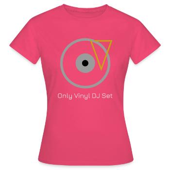 Only Vinyl DJ set - Frauen T-Shirt - Azalea - Vorne - AI Model Female 172 dark (172cm)