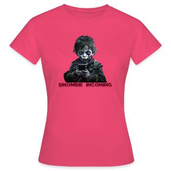 Smombie Entrant - T-shirt Femme - rose azalée - Devant - AI Model Female 172 dark (172cm)