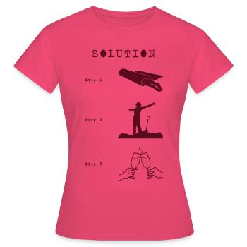 Carpet/shovel/wine - Women's T-Shirt - azalea - Front - AI Model Female 172 dark (172cm)