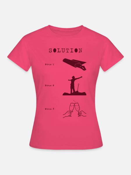 Teppich/Schaufel/Wein - Frauen T-Shirt - Azalea