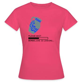 Chargement Bembel EXE - T-shirt Femme - rose azalée - Devant - AI Model Female 172 dark (172cm)