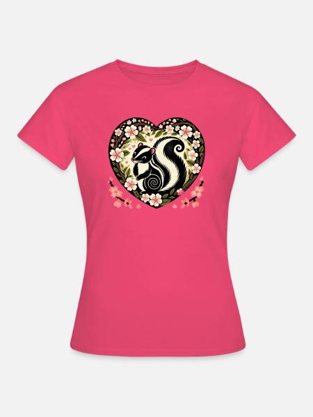 Frühling Skunk Kirschblüten - Frauen T-Shirt - Azalea