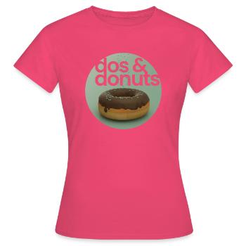 Plus sucré ne saupoudrez pas les miettes sur le beignet - T-shirt Femme - rose azalée - Devant - AI Model Female 172 dark (172cm)